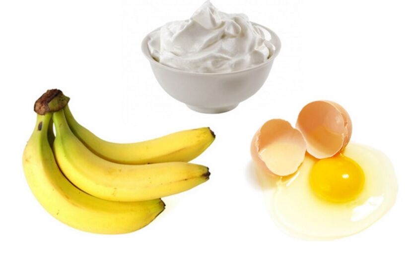 Masque aux œufs et à la banane adapté à tous les types de peau